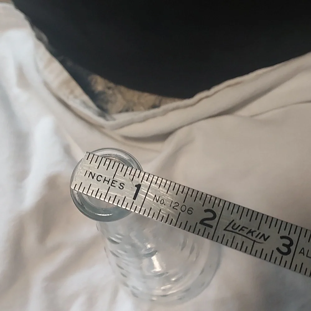 Ikea Emma Dafnas Clear Glass Vase Hobnail Pattern Poland 16795 7.25